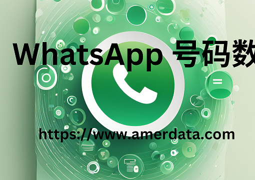 whatsApp 号码数据