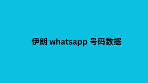 伊朗 whatsapp 号码数据 